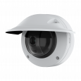 AXIS Q3536-LVE Dome Camera with weathershield, viewed from its left angle
