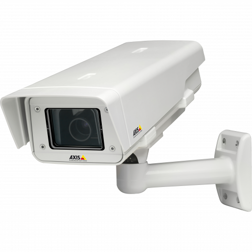 AXIS P1343-E IP66-rated outdoor camera, out of the box for mounting at industrial sites, airports, schools, parking lots etc.