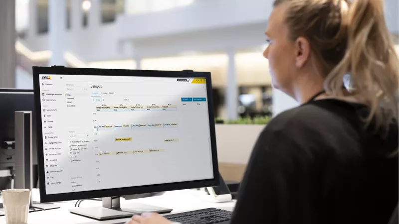 AXIS Audio Manager Pro simplifies scheduling