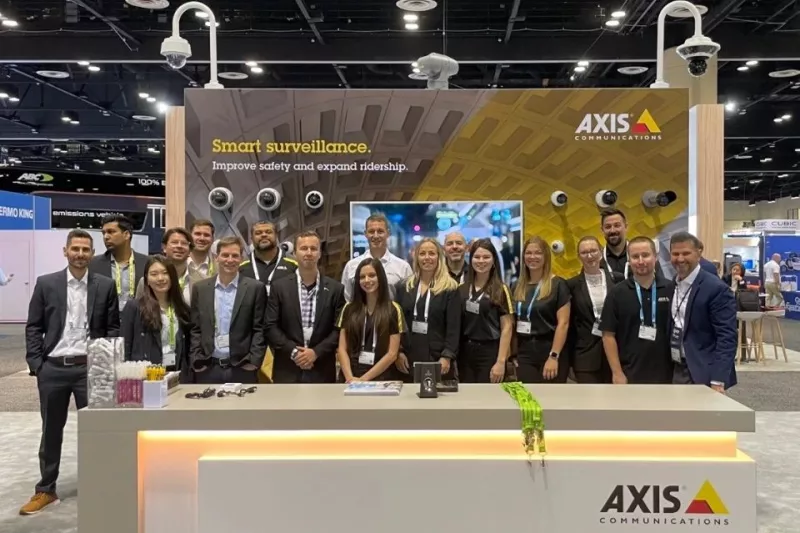 Axis trade show booth