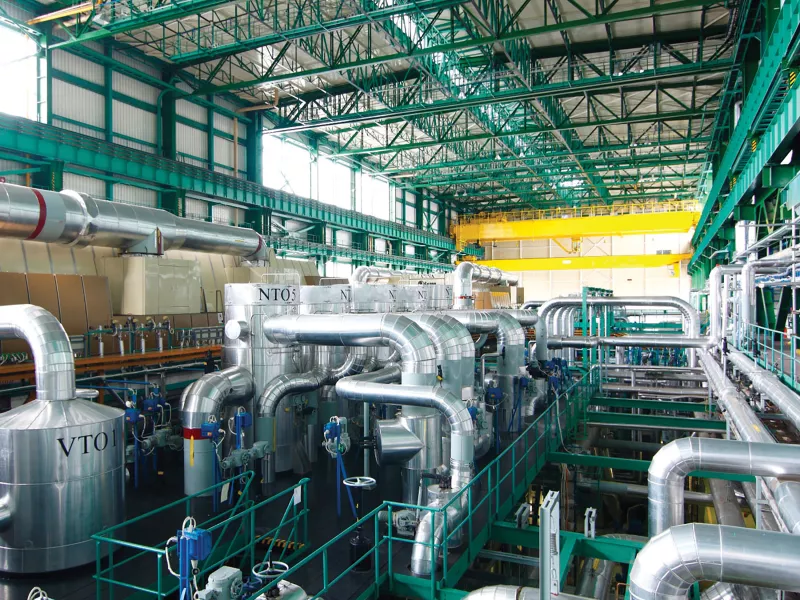 Turbine hall interior