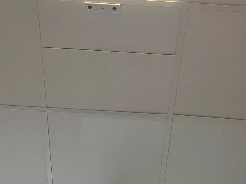 People counter sensor in ceiling at RC Willey