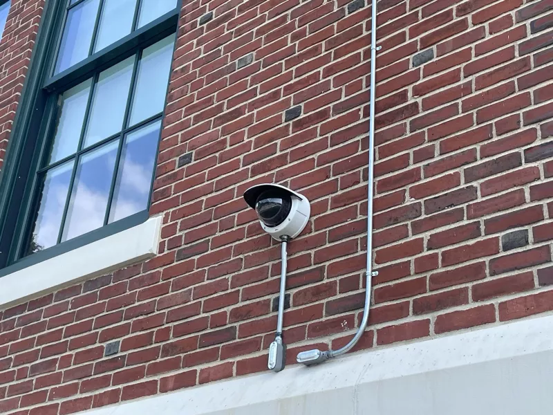 Exterior Axis camera at Billerica Police Department