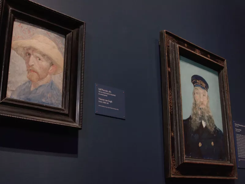 Van Gogh paintings on wall of DIA