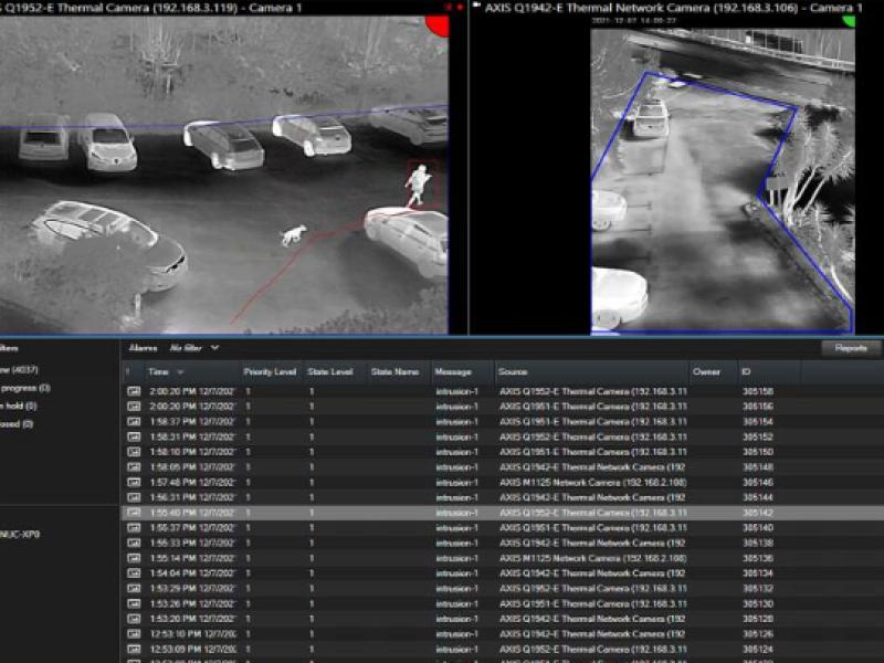 Milestone screen AXIS Perimeter Defender