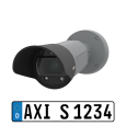 AXIS Q1700-LE, nach links zeigend mit Fahrzeugkennzeichen 