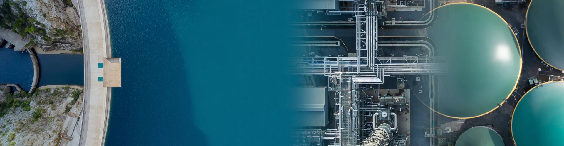 refinery viewed from above