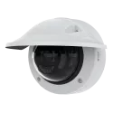 AXIS P3265-LVE Dome Camera with weathershield mounted on wall from left