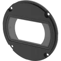 TQ1930-E Front Window Kit, black, circular shaped accessory.