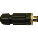 Conector macho M12 4p, 10 unidades