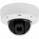 IP Camera AXIS P3214-V has remote zoom, focus and edge storage. The camera is viewed from it´s front.