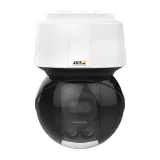 A câmera IP AXIS Q6155-E possui a tecnologia Axis Sharpdome com Speed Dry e foco a laser