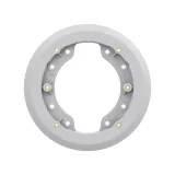 Accessorio AXIS TP1601 Adapter Plate bianco visto dalla parte anteriore.