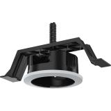 Black AXIS TM3212 Recessed Mount viewed from its left angle