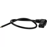 Mains Cable Angle C13-Open 0.5 m