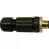 Conector macho M12 4p, 10 unidades