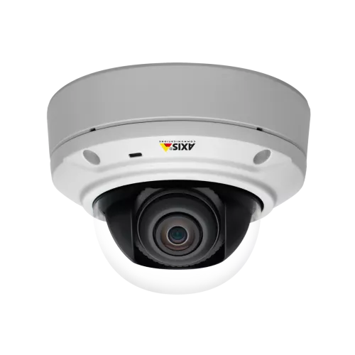 IP Camera AXIS m3026ve has compact, vandal-resistant, outdoor-ready design. The camera is viewed from its´ front.