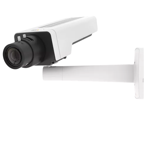 AXIS P1367 IP Camera has Zipstream functionality and is viewed from its left