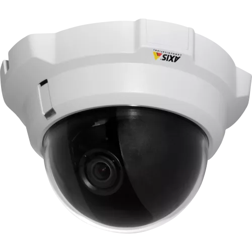 IP Camera AXIS P3301 has superior image quality and ONVIF support. The camera is viewed from it´s left.