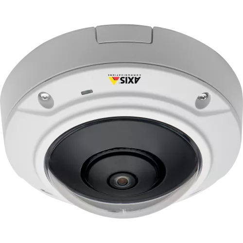 AXIS M3007-PV is a fixed mini dome with 360°/180° panoramic view. The IP camera has a compact design.