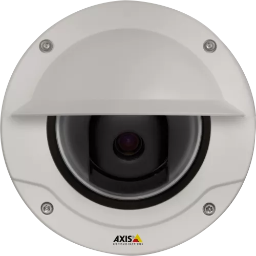 IP Camera AXIS Q3505-VE has WDR – Forensic Capture and seamless transition between WDR and Lightfinder. Viewed from front.