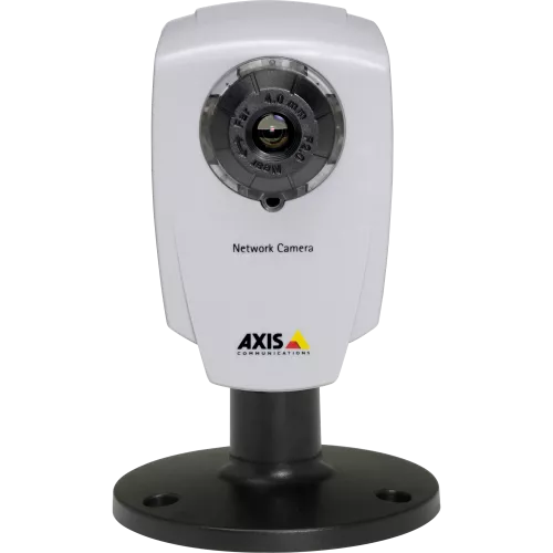 AXIS 207 is a bandwidth-efficient MPEG-4 IP camera. Camera is viewed from its front.