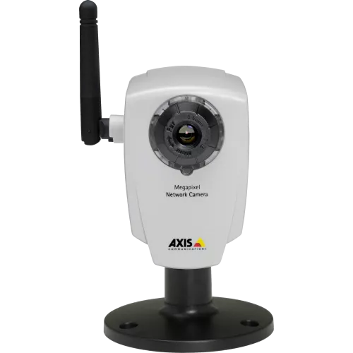 AXIS 207MW is a tiny wireless IP camera with built-in microphone for synchronized audio.