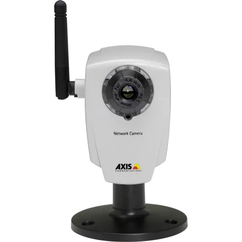 AXIS 207W is a wireless IP camera with a built-in microphone. 