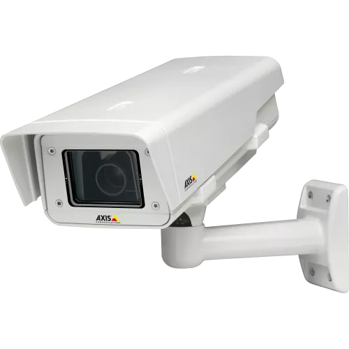 AXIS P1343-E IP66-rated outdoor camera, out of the box for mounting at industrial sites, airports, schools, parking lots etc.