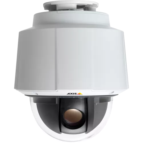 AXIS Q6034 PTZ Dome offers HDTV video, 18x optical zoom, and high-speed pan/tilt performance for exceptional coverage.