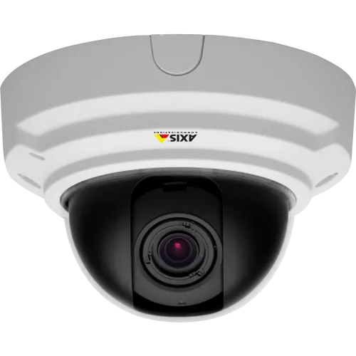 IP Camera AXIS P3353 has Lightfinder technology, P-Iris control and digital PTZ. The camera is viewed from its front