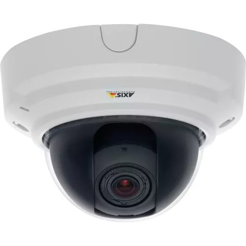 IP Camera AXIS P3363-V has PoE, Day/night functionality and is vandal-resistant. The camera is viewed from it´s front