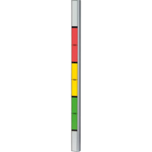 AXIS P8535 is an eye-level height strip camera for identification. The camera is viewed from its left. 