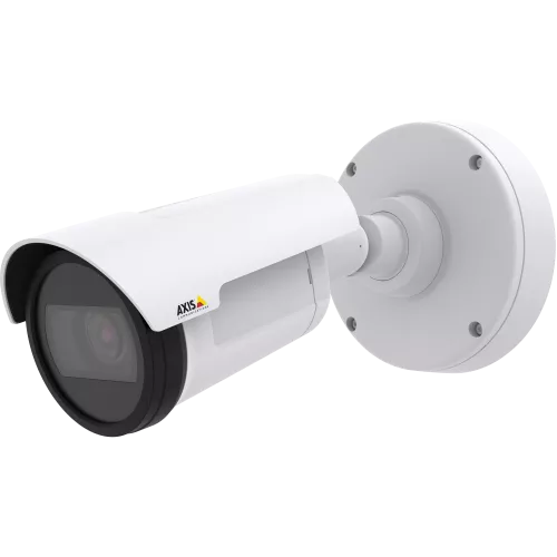 AXIS P1425-LE Mk II is a compact, outdoor-ready bullet camera in white color with OptimizeR.