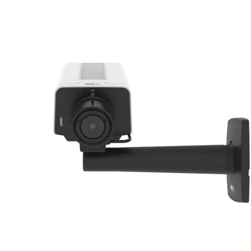 Die AXIS P1377 IP Camera verfügt über Lightfinder und Forensic WDR. Vorderansicht des Produkts.