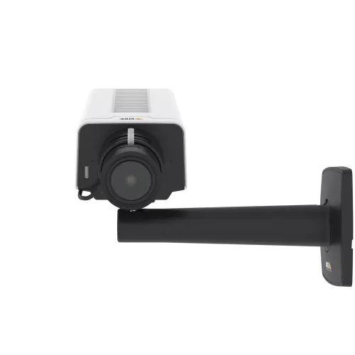 La caméra IP AXIS P1378 IP Camera dispose de la stabilisation d'image électronique. La caméra est vue de face.