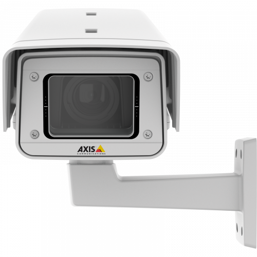 AXIS Q1615-E Mk II IP Camera에는 i-CS 렌즈가 포함되어 있습니다. 이 제품은 전면에서 본 것입니다.