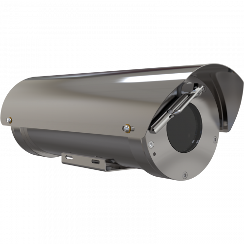 XF40-Q1765 Explosion-Protected IP Camera possui zoom de 18x e foco automático.