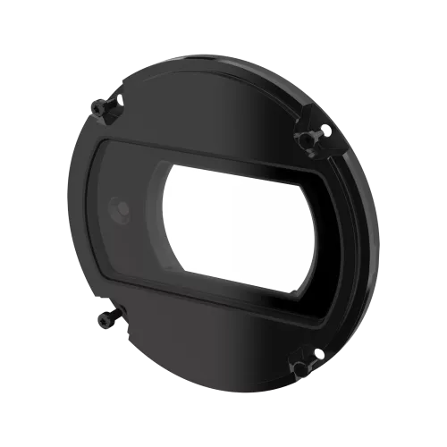 AXIS Q17 Front Window Kit C in black color, viewed from its left angle