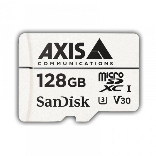 AXIS Edge Storage Suveillance Card 128 GB visto pela frente