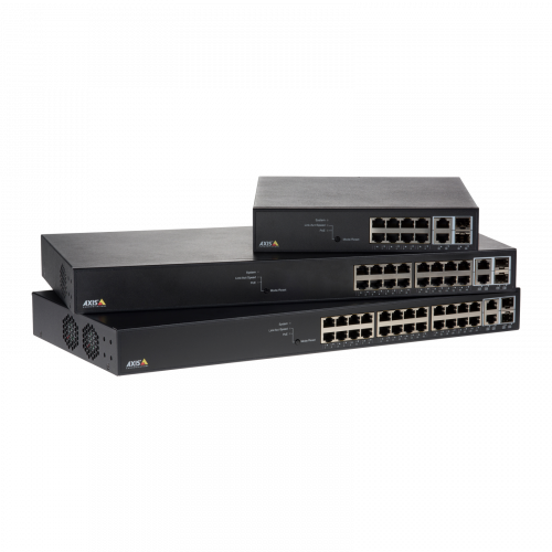 AXIS T85 Network Switch series family from front