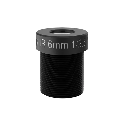 Lens M12 6 mm F1.6, visto dalla parte anteriore