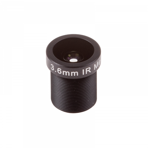 Lens M12 3.6 mm F1.8 IR, vue de face