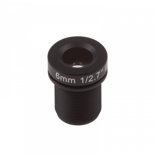 Lens M12 6 mm F1.9 IR, vue de face