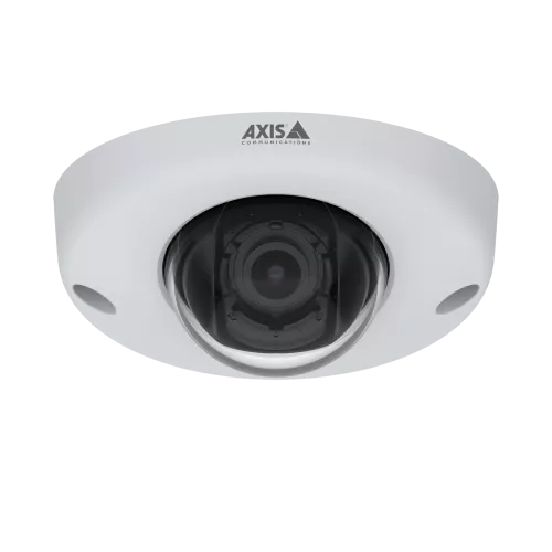 AXIS P3925-R is a robust, vandal-resistant IP camera with Lightfinder. Viewed from its front. 