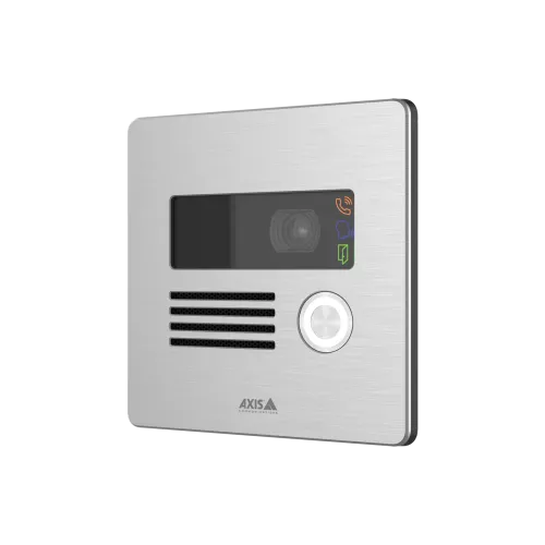 AXIS I8016-LVE Network Video Intercom, viewed from its left angle