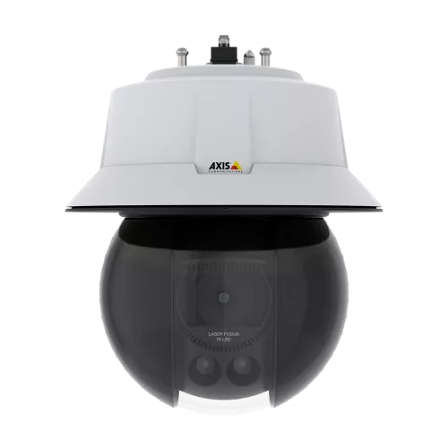 AXIS Q6315-LE PTZ Network Camera viewed from its front.