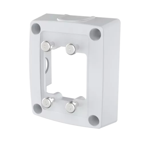 AXIS TQ1601-E Conduit Back Box, white angled to its left