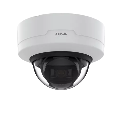 천장에 장착된 AXIS P3265-LV Dome Camera, 전면에서 본 모습