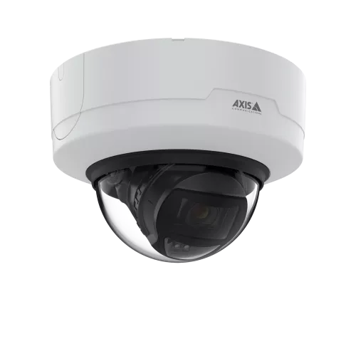 천장에 장착된 AXIS P3265-LV Dome Camera, 오른쪽에서 본 모습